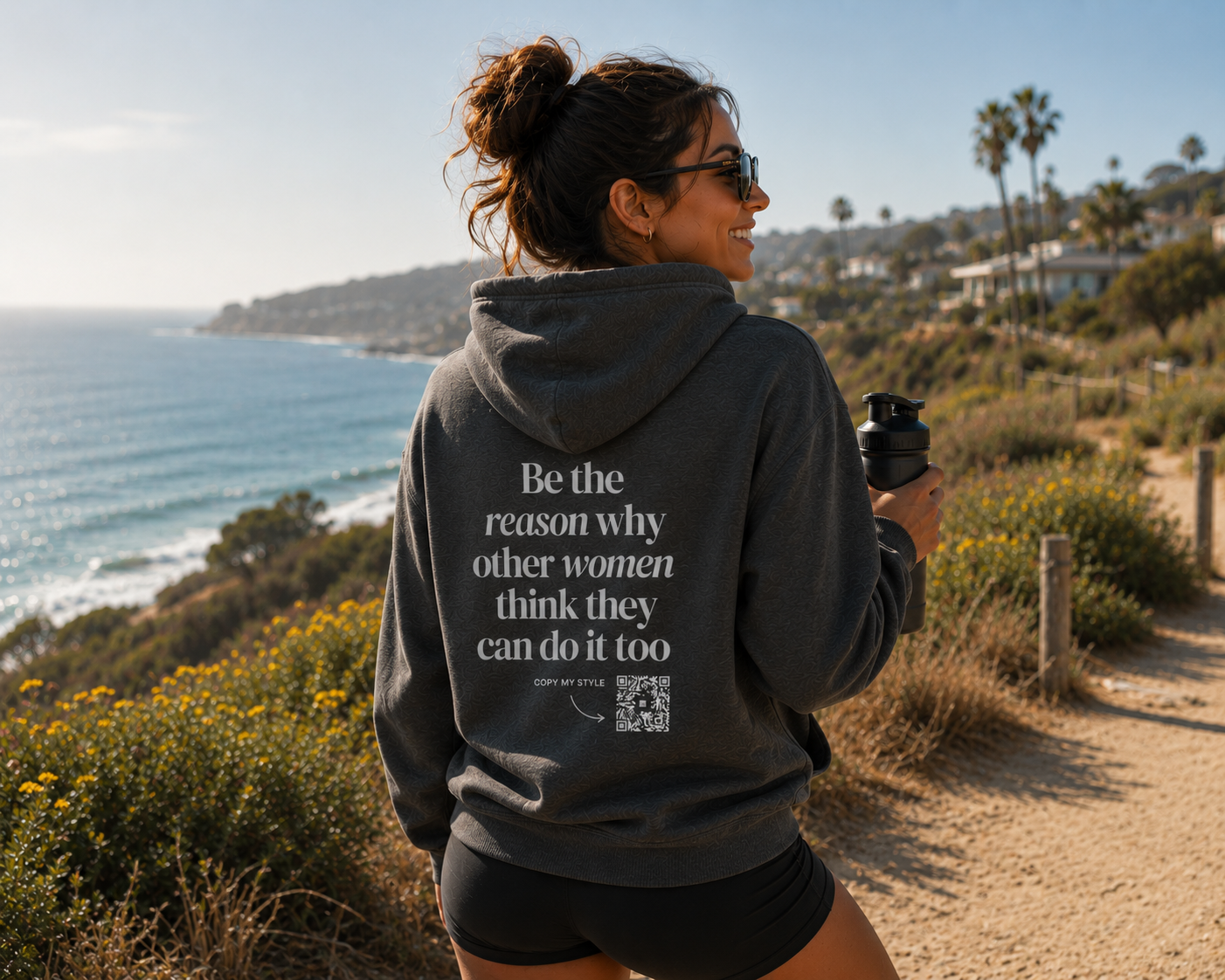 Inspirerende Quote Hoodie voor Vrouwen - "Be The Reason" - Unisex Fit - Cadeau voor Haar - Empowerment Trui